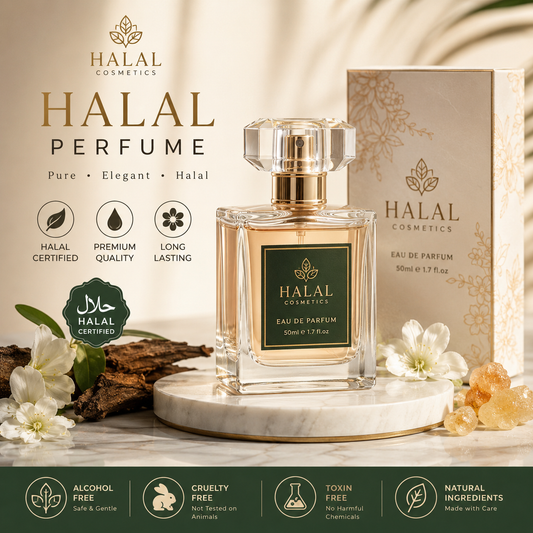 Halal Cosmetics Golden Essence Perfume – Luxury Alcohol-Free Fragrance